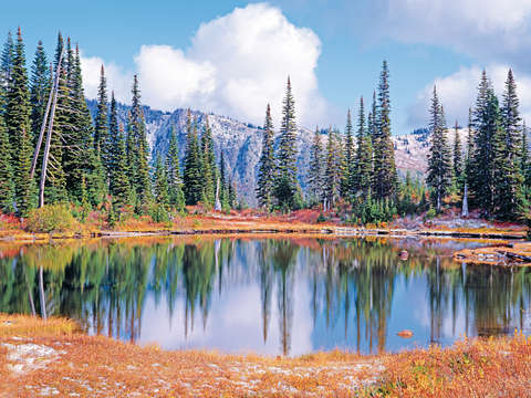 Reflection Lake Autumn Portrait