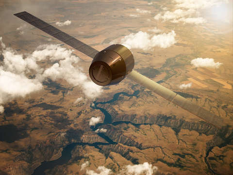satellite orbiting the earth