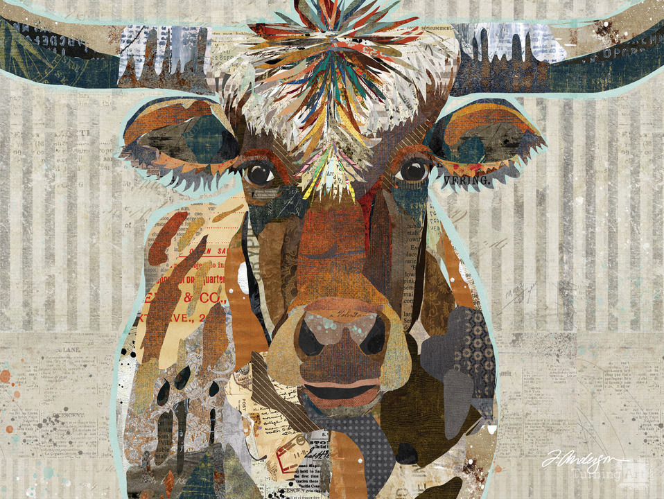 Speckled texas longhorn