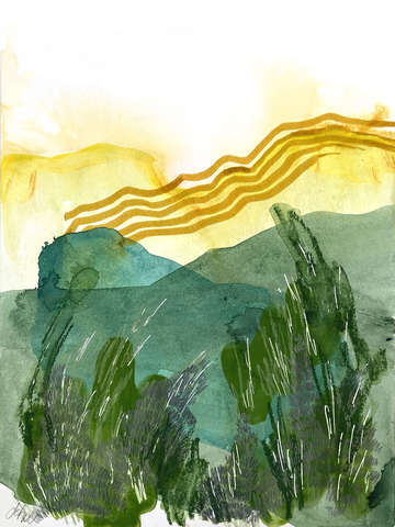 Valley sunset study ii