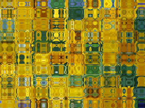 Yellow garden quilt