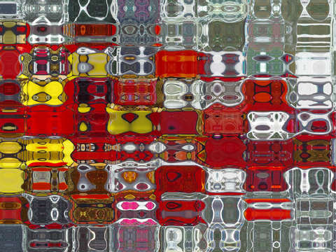 Red silver quilt