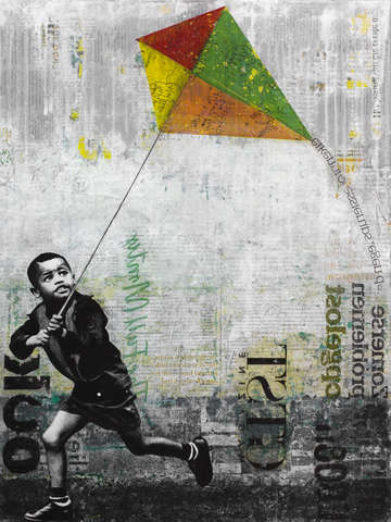 Kid with kite ii