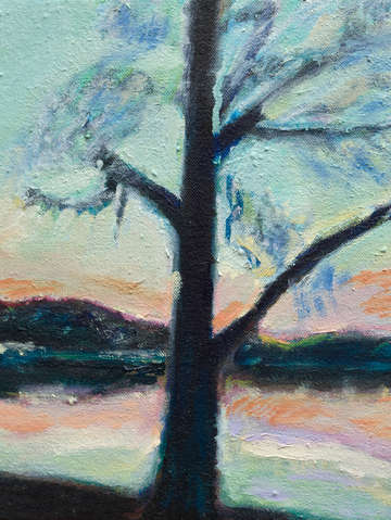 Evening at the Lake, Prospect Park