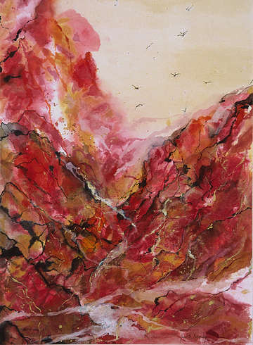 Jagged cliffs