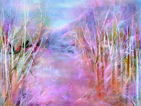 Frozen woods