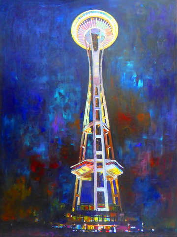 Needle at night