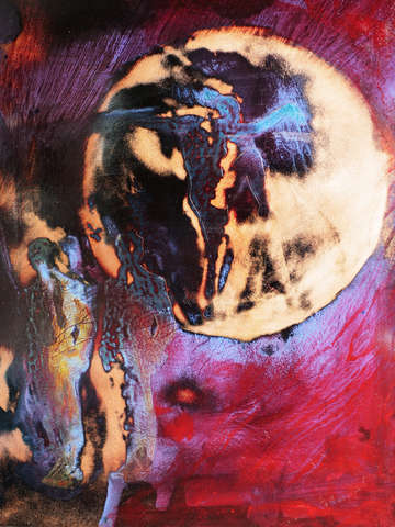 Frau im Mond
