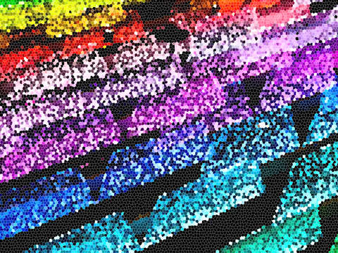 Rainbow Tile Abstract