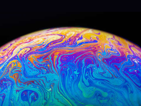 Soap bubble close up 4