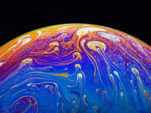 Soap Bubble Close Up