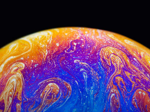 Soap bubble close up 26