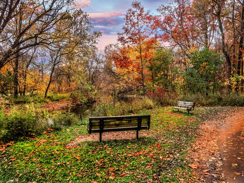 Benches on the Clinton River IMG_3552
