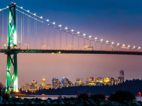 Downtown under the bridge