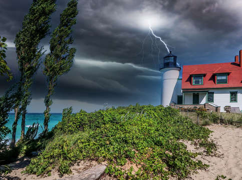 Storm at Point Betsie Lighthouse IMG_2623