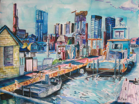 Boat gas station east boston