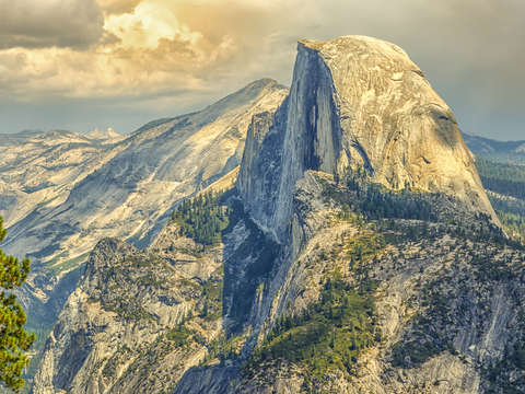 A Light On Half Dome