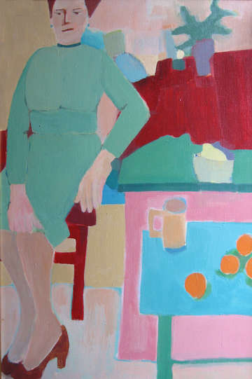 Eva with still life