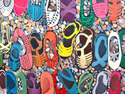 Shoes on the Beach