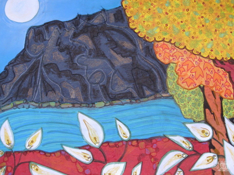 Blossoming river side