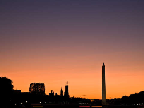 Capitol mall sunset
