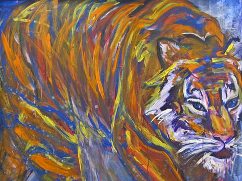 Siberian Tiger With Real Tiger Blood Charlie