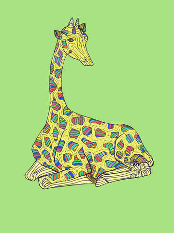 Rainbow Giraffe