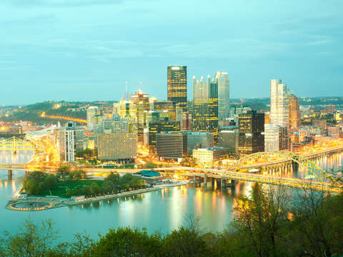 Panoramic view of pittsburgh 2