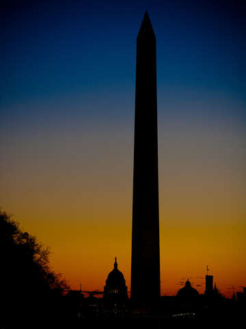National mall at sunrise