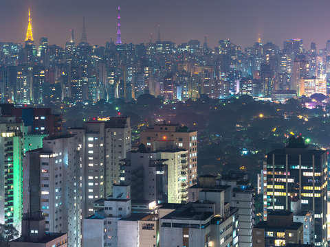 Panoramic view of sao paulo
