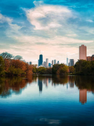 Skyline from north pond