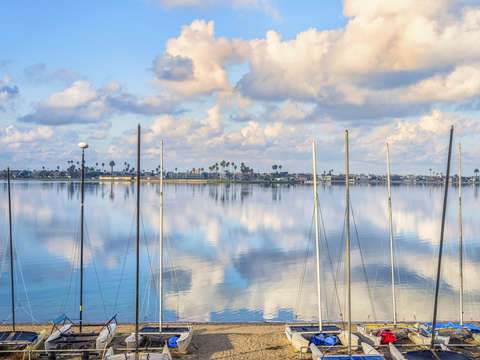 Winters reflections at mission bay