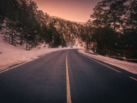 Snowy road