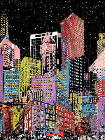 Big city at night
