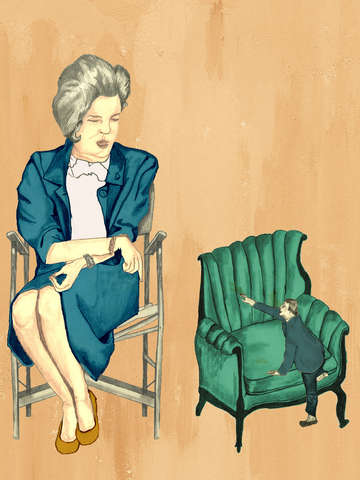 Lady in chair