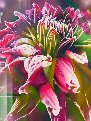 Abstracted dahlia