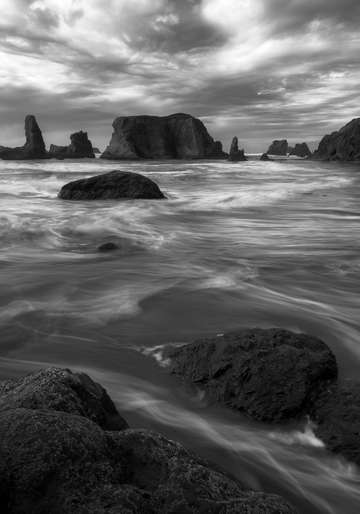 Bandon in black and white