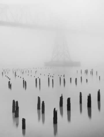 Bridge in fog