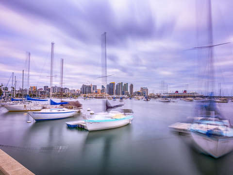 A purple sky in san diego