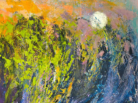 Marsh moonrise