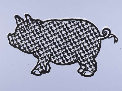 Patterned pig