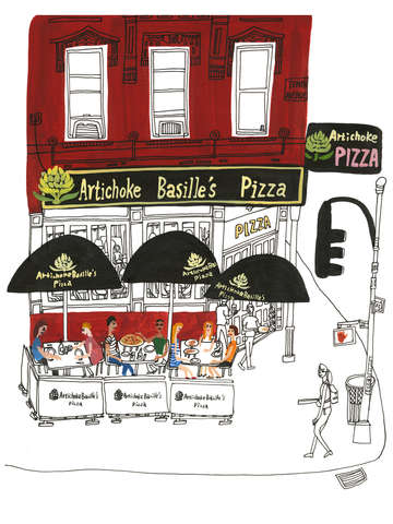 Artichoke pizza