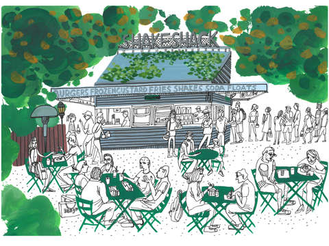 Shake shack at madison square park