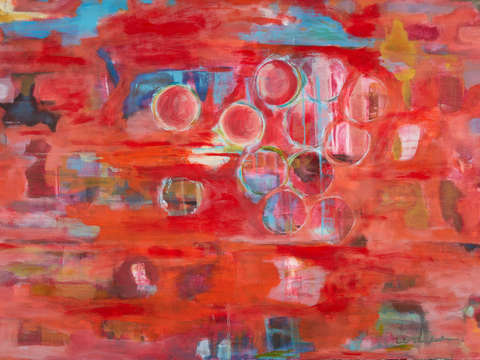 Red with circles
