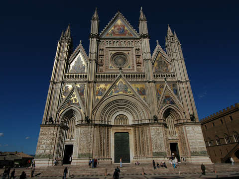 The cathedral in orvieto italy