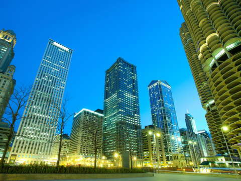 Chicago at night 5