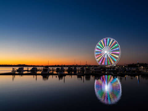 Ferris wheel at national harbor