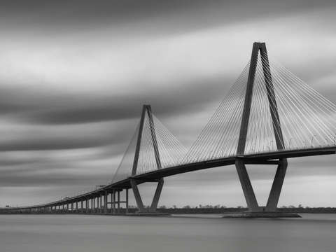 Black and white bridge