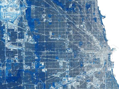 Chicago il blue white
