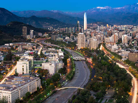 Cityscape of santiago